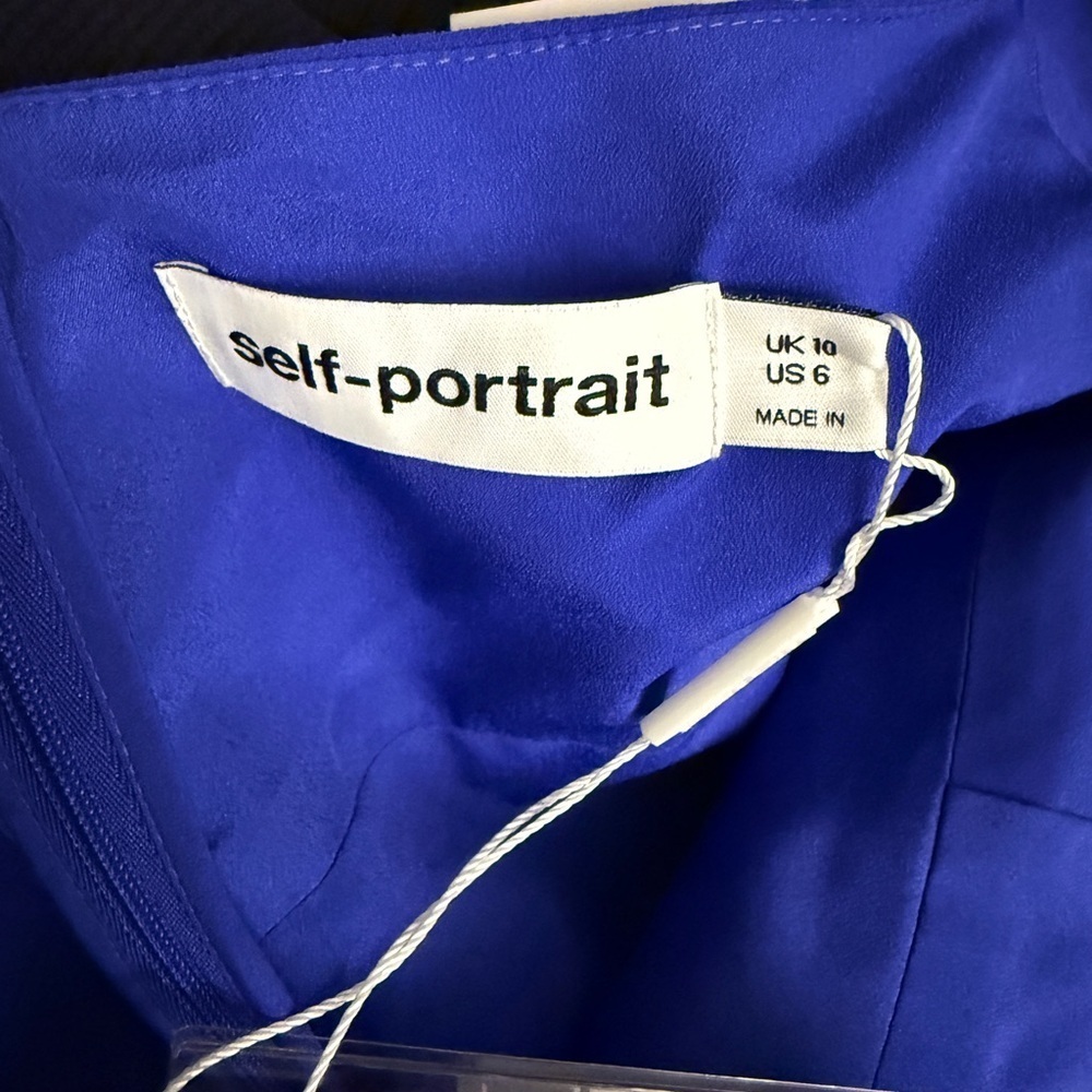 SELF-PORTRAIT Midi Crepe dress 6 - Picture 11 of 14